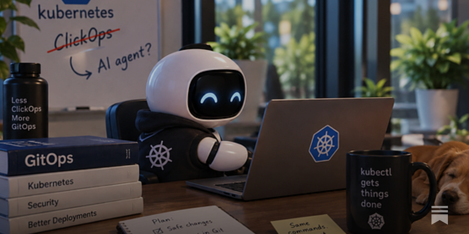 The AI agent in your Kubernetes cluster is doing the ClickOps you spent five years killing